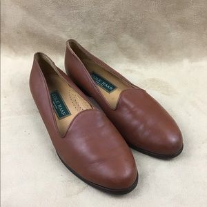 Vintage Cole Haan size 6.5B Brown Leather Flat
